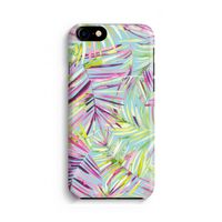 Tropical Palms Blue: Volledig geprint iPhone SE 2020 Hoesje
