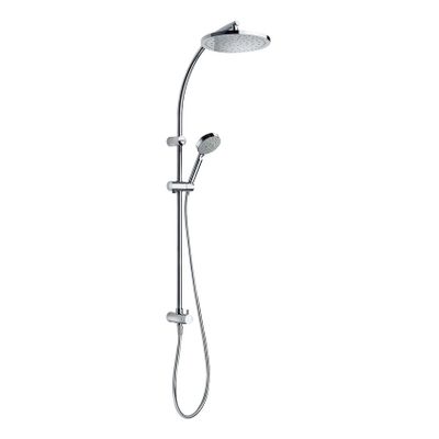 Tres Selection glijstang set met regendouche 103 cm rond chroom
