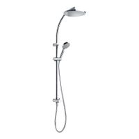 Tres Selection glijstang set met regendouche 103 cm rond chroom Tres Selection glijstang set met regendouche 103 cm rond chroom