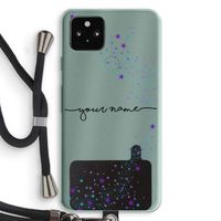 Sterren: Pixel 5a 5G Transparant Hoesje met koord