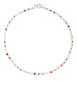 DOWER AND HALL collier Carnival serti de perles - Blanc