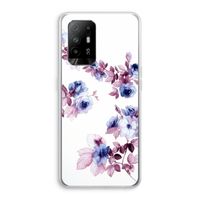 Waterverf bloemen: Oppo A94 5G Transparant Hoesje