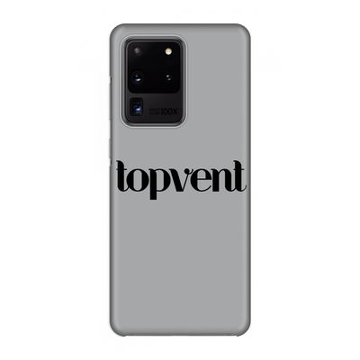 Topvent Grijs Zwart: Volledig geprint Samsung Galaxy S20 Ultra Hoesje