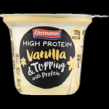 Ehrmann High Protein Pudding Topping vanille 200 g bij Jumbo