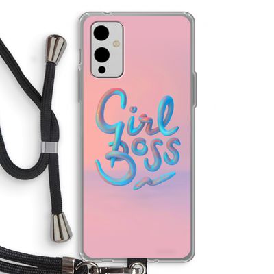 Girl boss: OnePlus 9 Transparant Hoesje met koord