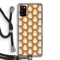 Uilen: Samsung Galaxy A41 Transparant Hoesje met koord Uilen: Samsung Galaxy A41 Transparant Hoesje met koord