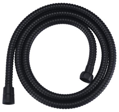 Wiesbaden luxe metalen doucheslang 150cm conisch mat-zwart
