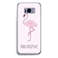 Pink positive: Samsung Galaxy S8 Plus Transparant Hoesje