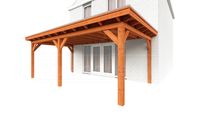 Trendhout Aanbouwveranda Lucca 660x390 cm - Plat dak- - Onbehandeld lariks Douglas hout- Trendhout Trendhout Aanbouwveranda Lucca 660x390 cm - Plat dak- - Onbehandeld lariks Douglas hout- Trendhout