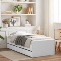 Bedframe met lades wit 90x200 cm