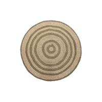 Tapijt DKD Home Decor Beige Bruin (150 x 1 x 150 cm)