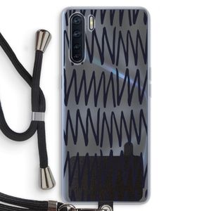 Marrakech Zigzag: Oppo A91 Transparant Hoesje met koord