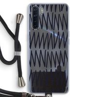 Marrakech Zigzag: Oppo A91 Transparant Hoesje met koord