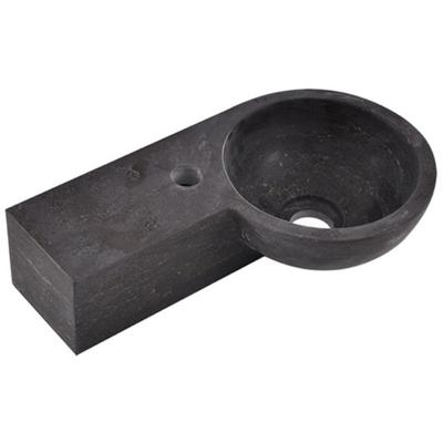 Wiesbaden Raw - Fontein - Links - Rond - 40x23x10cm- Hardsteen Gezoet
