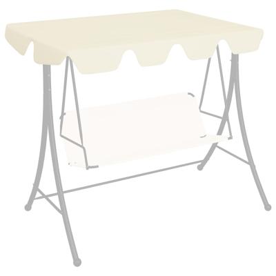 VidaXL Vervangingsluifel voor schommelbank 150/130x105/70cm crèmekleur