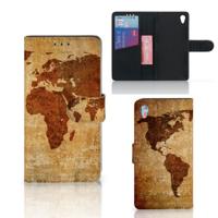 Sony Xperia Z3 | Flip Cover | Wereldkaart