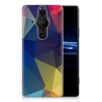 Sony Xperia Pro-I | TPU Hoesje | Polygon Dark