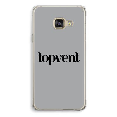 Topvent Grijs Zwart: Samsung A3 (2017) Transparant Hoesje