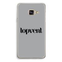 Topvent Grijs Zwart: Samsung A3 (2017) Transparant Hoesje Topvent Grijs Zwart: Samsung A3 (2017) Transparant Hoesje