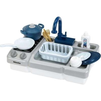 Spoelbak speelgoed - KLEIN - Miele keukenspoelbak met functionele kraan en accessoires - Wordt geleverd met veel accessoires.