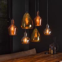 LifestyleFurn Hanglamp Missy 6-lamps, Kleur Koper, Chroom en Goud - thumbnail