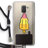 Raketijsje: Samsung Galaxy A8 (2018) Transparant Hoesje met koord