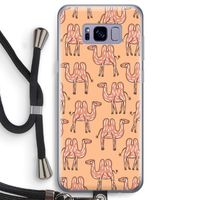 Kameel: Samsung Galaxy S8 Transparant Hoesje met koord
