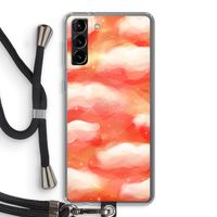 Lichte Wolken: Samsung Galaxy S21 Plus Transparant Hoesje met koord