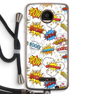 Pow Smack: Motorola Moto Z Force Transparant Hoesje met koord