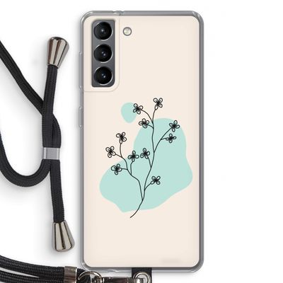 Love your petals: Samsung Galaxy S21 Transparant Hoesje met koord