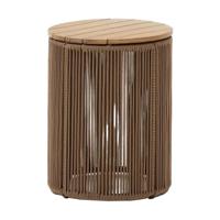 Kave Home Dandara bijzettafel Ø40 cm Beige