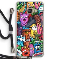 Vexx Mixtape: Samsung Galaxy A3 (2016) Transparant Hoesje met koord