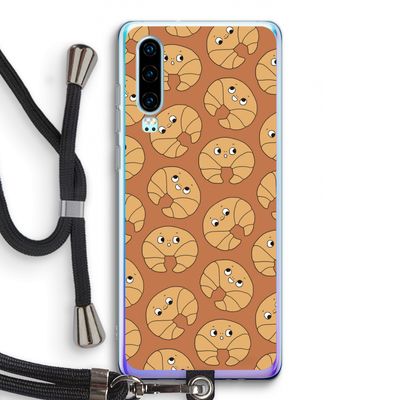 Croissant: Huawei P30 Transparant Hoesje met koord