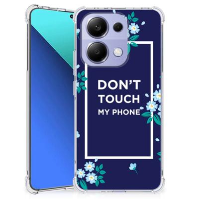 Xiaomi Redmi Note 13 4G Anti Shock Case Flowers Blue DTMP Xiaomi Redmi Note 13 4G Anti Shock Case Flowers Blue DTMP