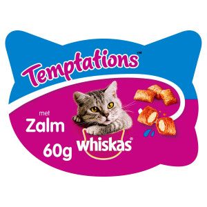 ‎Whiskas Temptations droogvoer voor kat 60 g Volwassen Vis