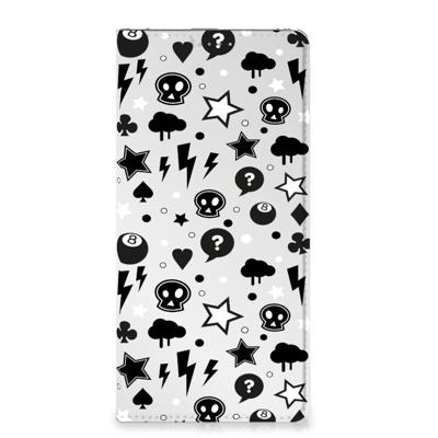 Mobiel BookCase Samsung Galaxy A13 (4G) Silver Punk Mobiel BookCase Samsung Galaxy A13 (4G) Silver Punk