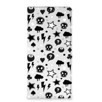 Mobiel BookCase Samsung Galaxy A13 (4G) Silver Punk