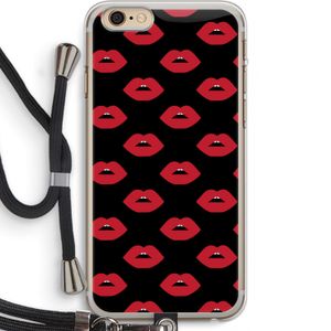Lips: iPhone 6 PLUS / 6S PLUS Transparant Hoesje met koord