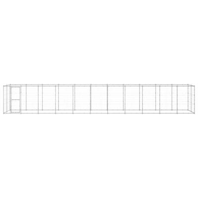 Hondenkennel 26,62 m² gegalvaniseerd staal