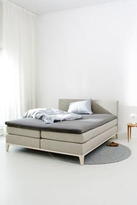 Auping Organic Jersey Hoeslaken Topper warm grey