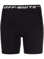 Off-White short cycliste à bande logo - Noir - thumbnail