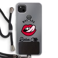 Badass Babes Club: Pixel 4a Transparant Hoesje met koord