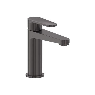 MAY Forma Eenhendel wastafelmengkraan opbouw model S Geborsteld carbon black PVD 6800006