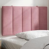 Hoofdbordkussen 90 cm fluweel roze