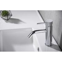 Wiesbaden Ribbd Wastafelkraan - Chroom