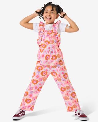 HEMA Kinderjumpsuit bloemen roze (roze)