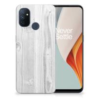 OnePlus Nord N100 | Bumper Hoesje | White Wood