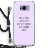 Sprong: Samsung Galaxy S8 Plus Transparant Hoesje met koord