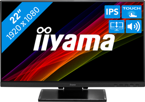iiyama ProLite T2254MSC-B1AG computer monitor 54,6 cm (21.5") 1920 x 1080 Pixels Full HD LED Touchscreen Zwart