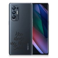 OPPO Find X3 Neo Siliconen hoesje met naam Heart Smile - thumbnail